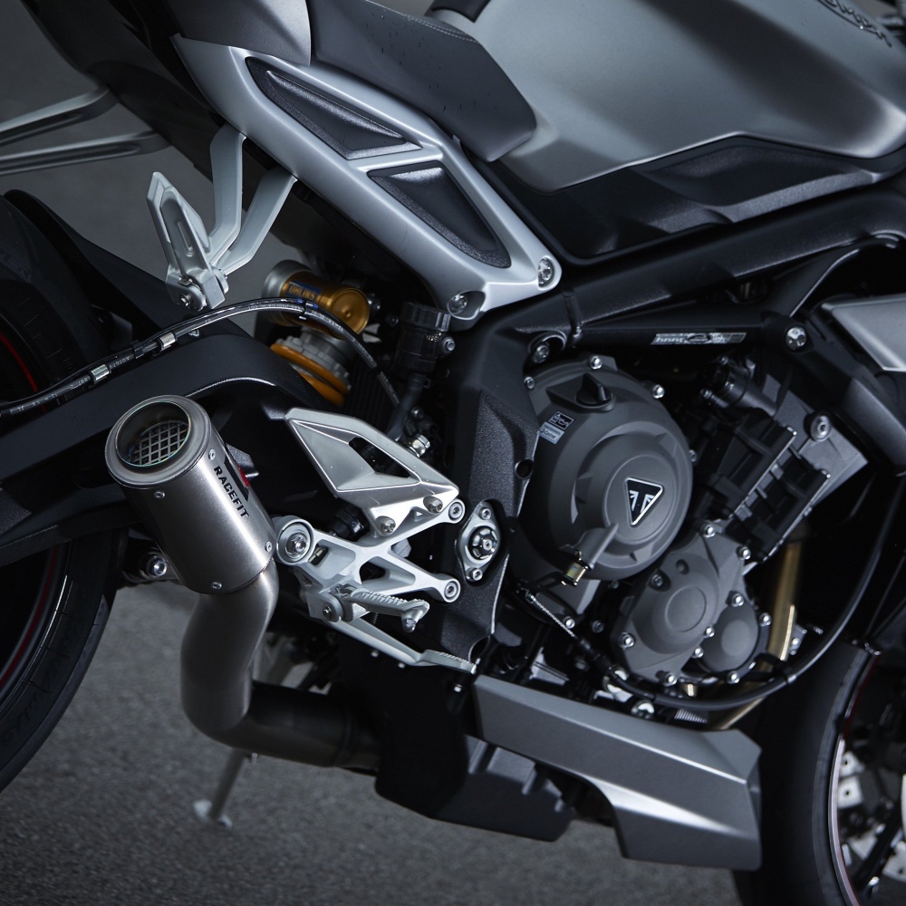 Racefit Black Edition Exhaust For 20172022 Triumph Street Triple 765